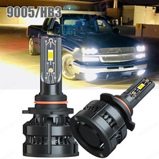 For Chevy C1500 1988-1999 LED Headlight High Beam 6000k Xenon White Bulbs 2X 60W