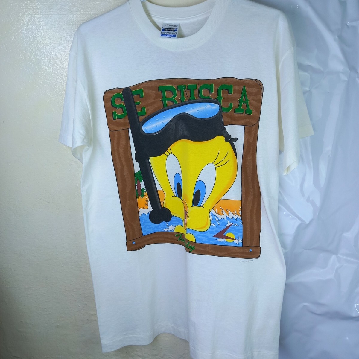 TWEETY/C1997年/Warner Bros/Tシャツ/--/コットン/ORN Warner Bros Looney Tunes Juniors Bugs Bunny/Tweety Bird