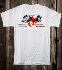 Retro Hot Rod Tee T Shirt Drag Race Racing Speed Shop Offenhauser Engineered