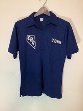 Hilton Vtg Bowling Shirt CBA John Cangemi Made in U.S.A. Medium 