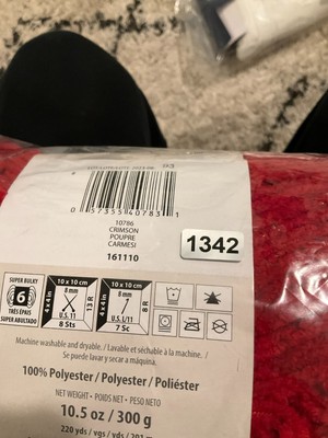 Bernat Blanket Yarn - Super Bulky #6 Chenille Style, 100% Polyester, 300g/220 Yards (2-Pack, Fuchsia)