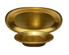 Gold Leaf Bath Vanity Amenity Tray Soap Dish
