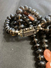 Amazing Massive Dramatic Goldstone and Dark Smokey Quartz Quan Yin Necklace — photo 9
