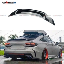 FOR 18-2022 HONDA ACCORD JDM R STYLE HIGHKICK GLOSS BLACK DUCKBILL TRUNK SPOILER