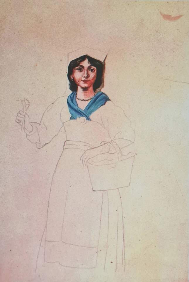 PABLO PICASSO * Italian Woman * 38 x 28 cm * signed lithograph*limited # xx/250 - Bild 2 von 4