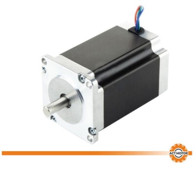 ACT Motor Nema23 Stepper Motor 340oz.in 4.0A  84mm  D-Shaft Φ8mm  23HS9440-26