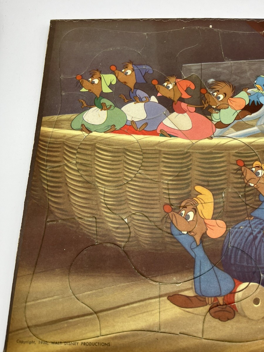 Cinderella 1950 Whitman Walt Disney Frame Tray Puzzle No.2975