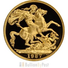 1987 Proof £2 Coin Gold Double Sovereign