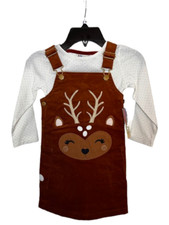 Adventure Wear by Copper Key, Girl's 4T, 2pc. Reindeer jumper and top, NWT.