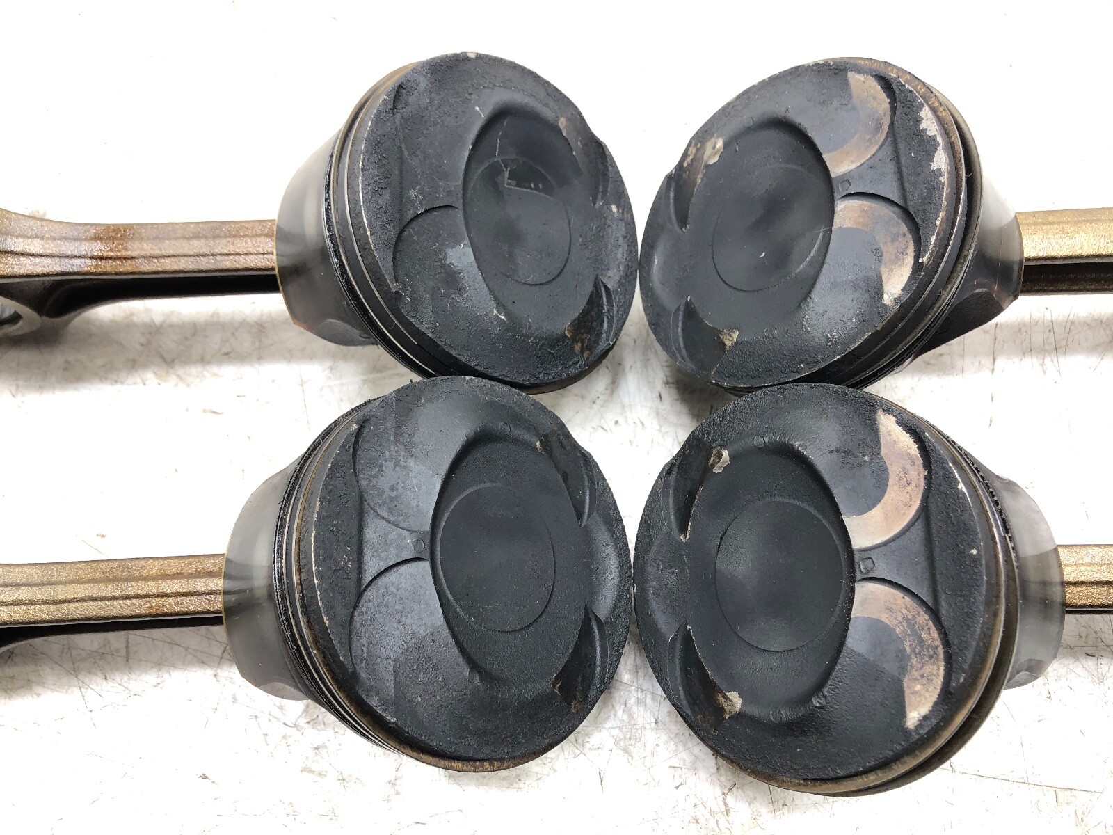 2014-2017 MASERATI GHIBLI 3.0L V6 ENGINE MOTOR PISTONS ROD X4 OEM.