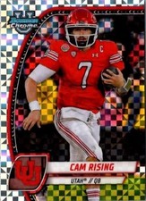 2024 Bowman University Chrome Cam Rising X-Fractor Refractor Utah Utes #36 SP
