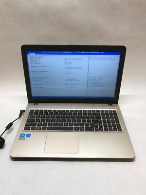 Asus X540S 15'' Laptop Celeron N3050 1.6GHz 4GB RAM NO HDD/OS BAD KB For Parts DW