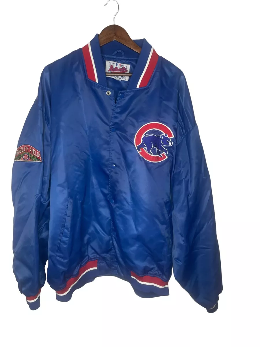 VINTAGE 90s Chicago Cubs Starter Diamond Collection Jacket Sz 4XL Wrigley  Patch