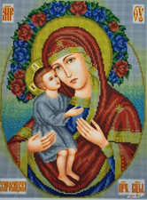 Bead Embroidery Kit Mother of God DIY Beaded Stitching Needlepoint a3r 068