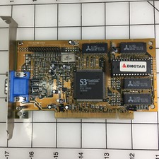 S3 TRIO64V2/DX 86C775 VGA 1MB PCI, FCC ID:I27MM-VS01A  ***PARTS OR REPAIR**