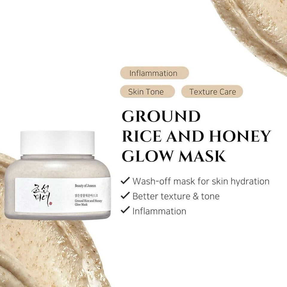 Beauty Of Joseon Ground Rice And Honey Glow Wash Off Mask 150ml Pore Exfoliating - Image 2 of 4