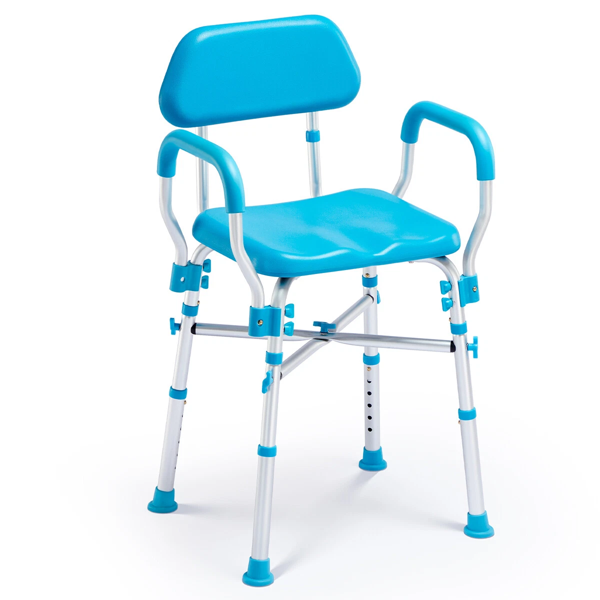 Padded shower chair with back and arms sale