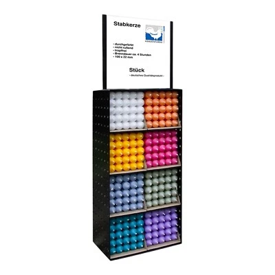 Stabkerzen 25 Stk handgefertigt bunt Ø22 mm Tafelkerzen Deko Hochzeit Advent - Bild 1 von 4