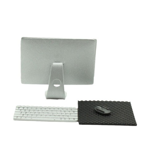 1Set 1:12 Scale Dolls House Miniatures Mini Desktop Computer Decor Accessories - Picture 3 of 4