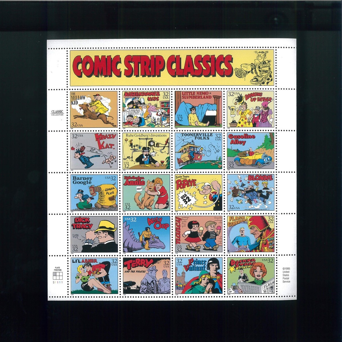 切手32 United States 32¢ Comic Strips Classics Postage Stamp #3000 MNH