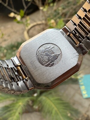 Omega De Ville Cal.1365 Quartz Women Integrated Bracelet Textured