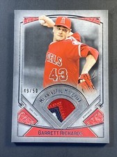 2017 Topps Museum #MM-GR Garrett Richards Meaningful Material !3 color! SSP /50