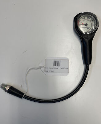 Zeagle Single Gauge-5000psi 11  hose w/ Black Hose (Metric)