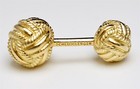 TIFFANY & CO Schlumberger Woven Gold Knot Cufflinks 18K Yellow Gold — photo 5