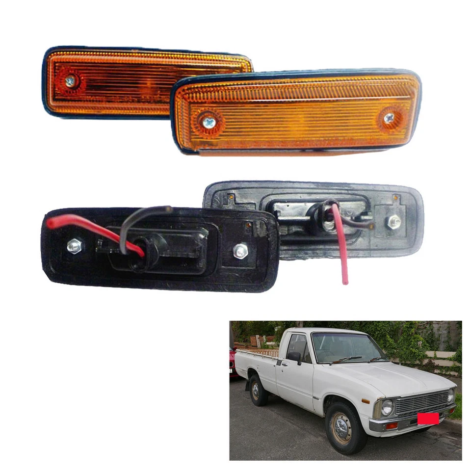 侧标记灯 LH/RH 适用于丰田 Hilux RN30 40 LN 30 40 拾音器 1979 - 1983 — 第 4/4 张图片
