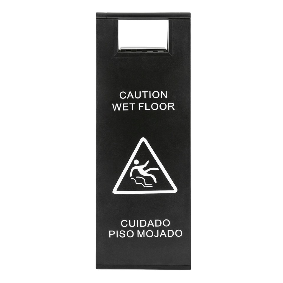 2Pcs Stainless Steel Wet Floor Sign Caution Wet Floor Sign Safety
