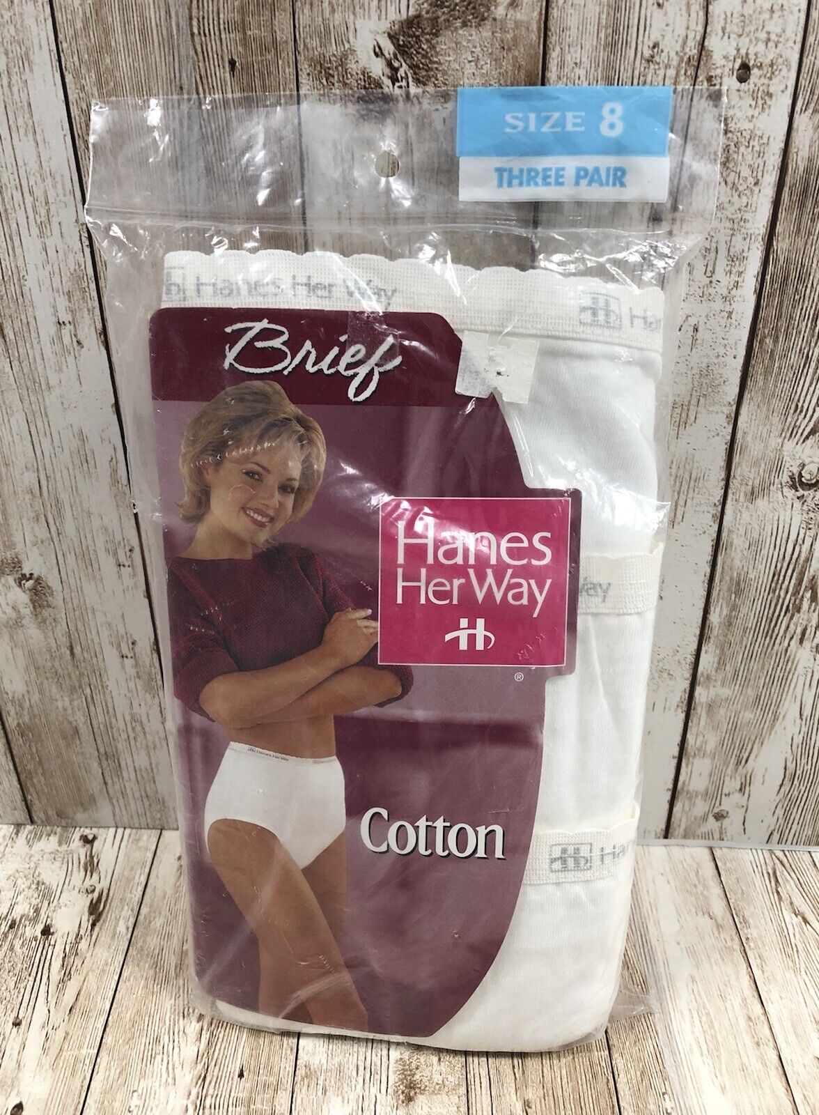 VIntage 90’s Hanes Her Way Cotton Brief Underwear 3 Pair NEW 