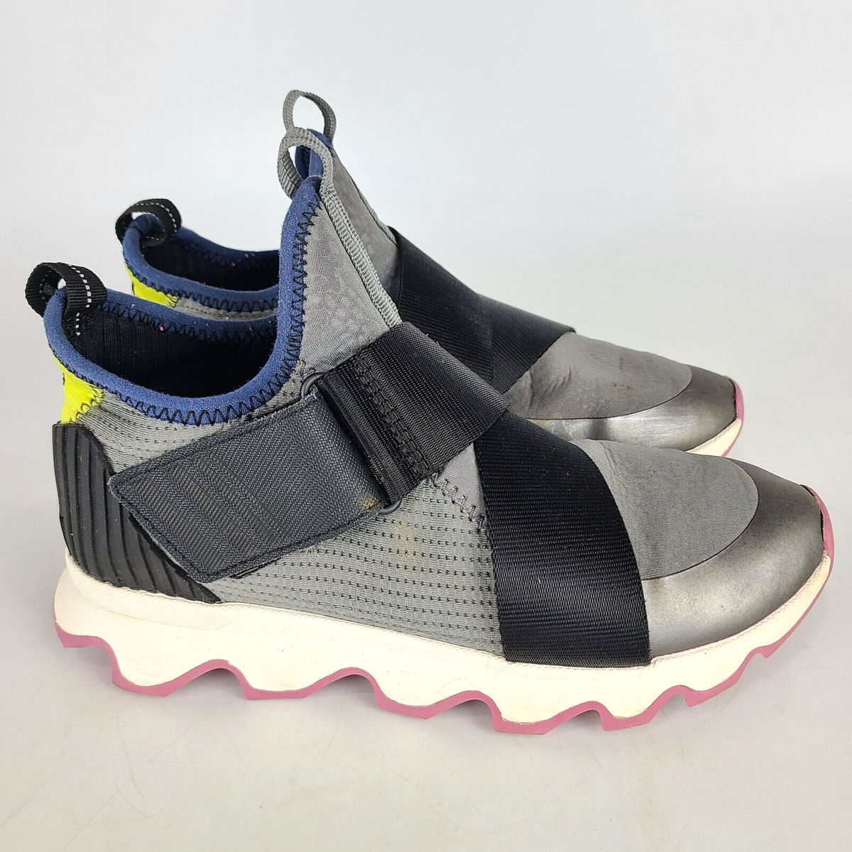 Sorel Kinetic Sneak Quarry Gray NL3774 Fashion Sneakers Shoe Women's Size