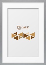 Thin Photo Frame Black White Oak Silver Picture Poster Frame With White Mount