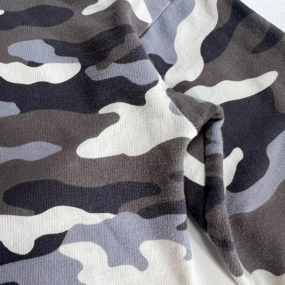 Caslon Sweatshirt Womens XL Gray White Terry Camo Print Slouchy Comfy Oversized - Image 4 of 4