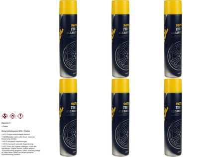6x650ml Original MANNOL Reifenschaum 9673 Tire Cleaner Schaumreiniger