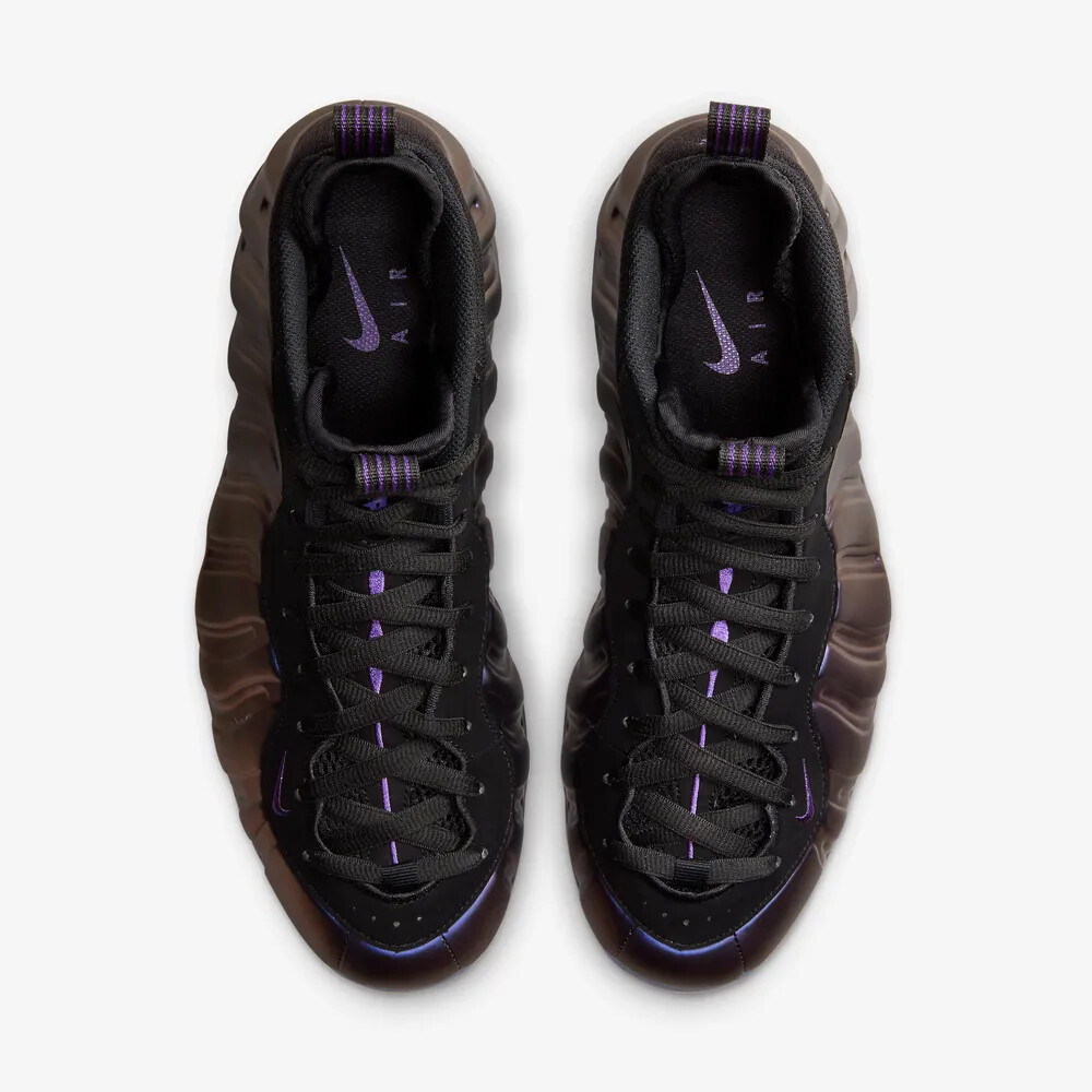 New Nike Air Foamposite One Shoes - Black/ Varsity Purple