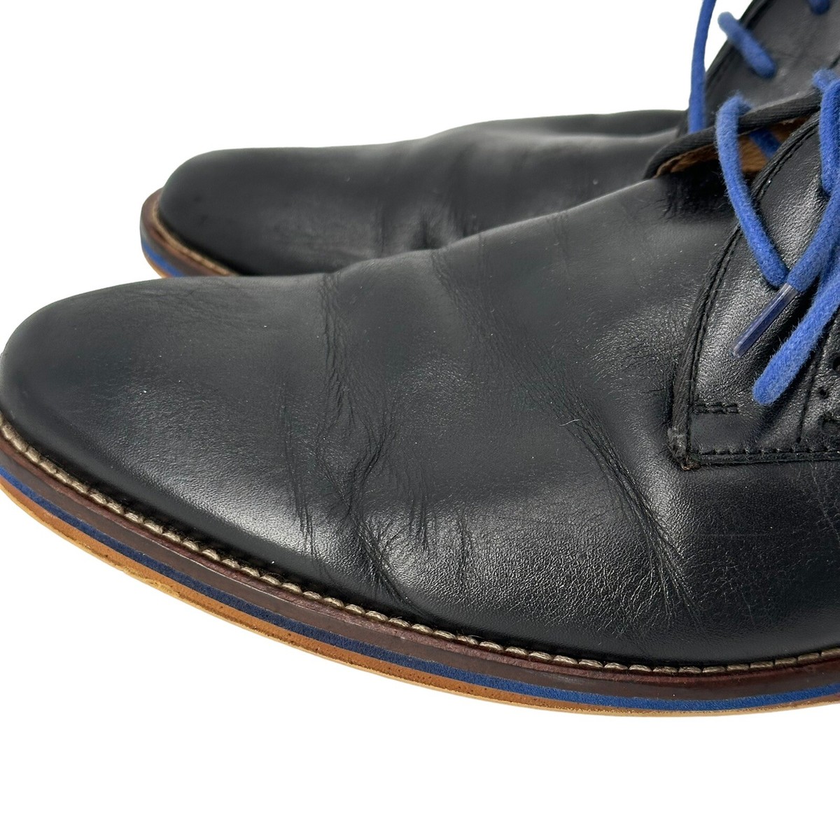 Johnston Murphy Oxford Shoes Conrad Plain Toe Black Leather  display picture 1