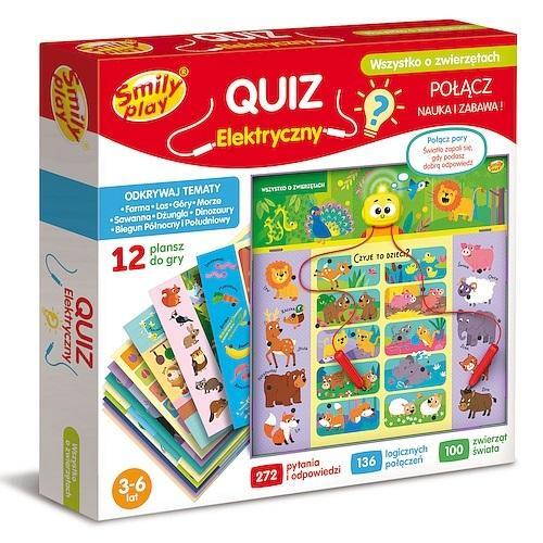 5908288982771 Gra edukacyjna Quiz elektryczny o zwierztach SMILY PLAY SP98277 A 4990₽