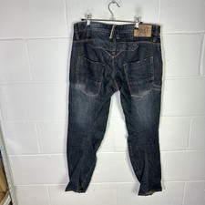 883 Police Jeans Mens W30 Blue Denim Aivali Twisted Engineered Pockets Taper