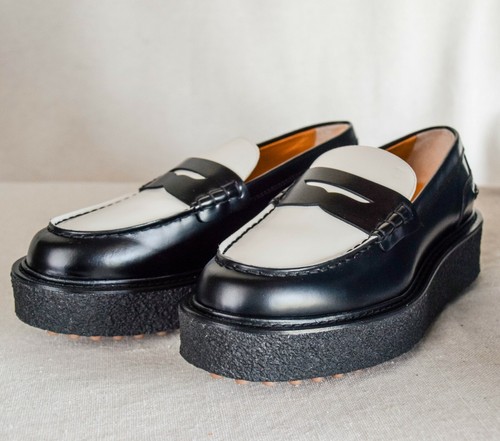 platform penny loafers
