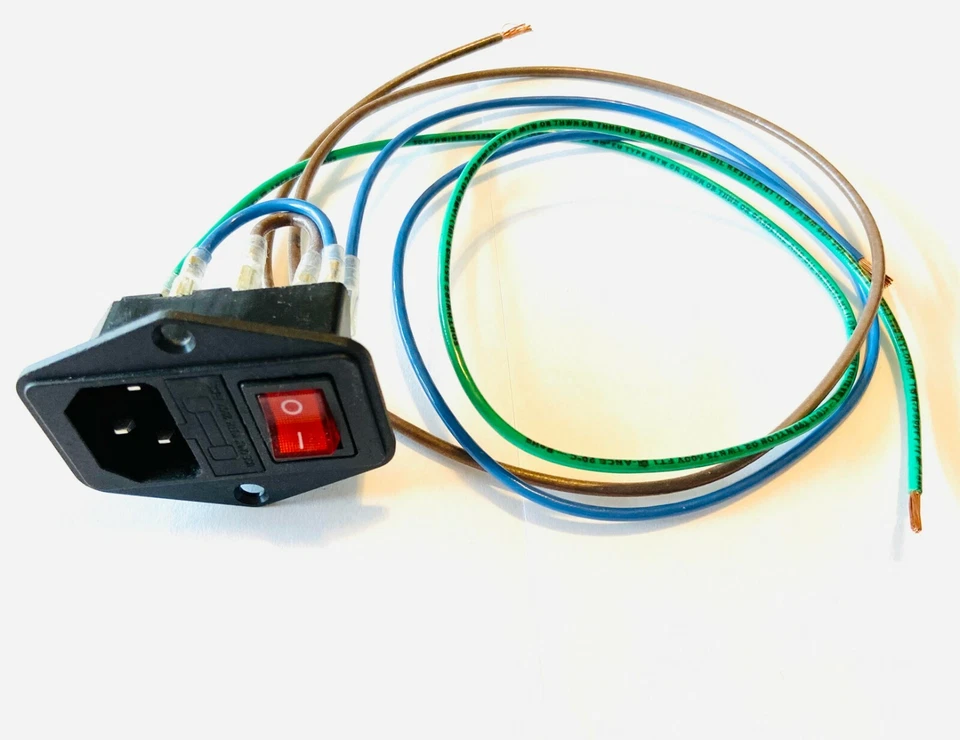 ready to install Power Socket with Fuse  Switch 3 Pin IEC320 C14 USA Plug - Image 2 of 3