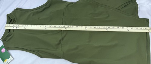 Halara Mini Dress Medium Army Green Half Zip Exercise Golf Tennis Athletic NWT - Picture 9 of 13