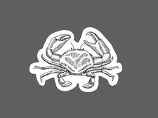 Crab Sticker Crustacean Waterproof Ocean Animal Beach Gift NEW