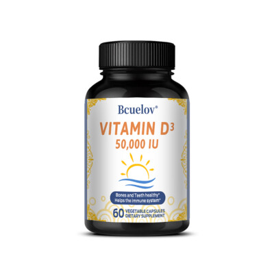 Vitamin D3 Cholecalciferol 50,000 IU - Heart & Bone Health, Immune Support