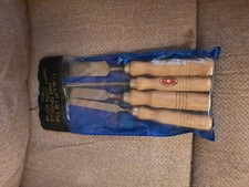 4 Golden Horse Brand Wood Chisels. .25"-1"