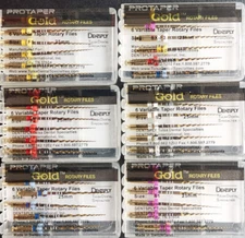 SALE! Dentsply ProTaper Gold Rotary Files F1,F2,F3,S1,S2,SX-F3 6 files packs