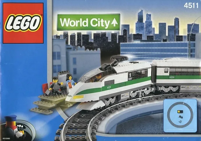 ejendom Vær opmærksom på Om indstilling LEGO Train 9V World City 4511 High Speed train New Sealed | eBay