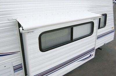 Tissu d'auvent de remplacement pour camping-car américain coulissant noir 200" cutable - Photo 1/1