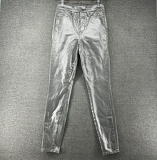 Good American Good Waist Pants Women Size 2/26 Silver Casual