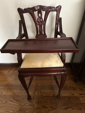 Antique wooden baby high chair vintage